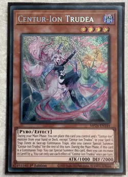 Konami Yu-Gi-Oh! Centur-Ion Trudea MP24-EN144 Secret Rare Holo 1st Ed - Image 1