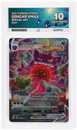 Gengar Vmax Alt Art 271/264 ACE 10 GEM MINT Fusion Strike Pokemon TCG - Image 3