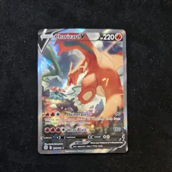 Pokemon TCG Charizard v Alt Art Rare Card Brilliant Stars 154/172 - Image 1