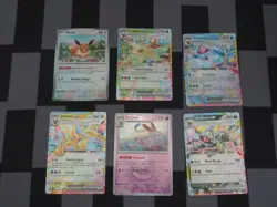 Pokemon TCG Prismatic Evolutions Eevee and Eeveelutions Mint/NM - Image 1