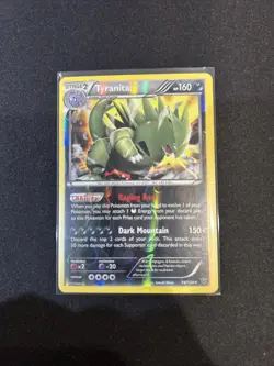 Pokemon TCG XY Fates Collide Tyranitar Reverse Holo Card 56/124 - Image 1