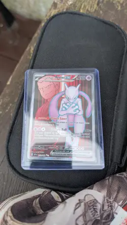 Pokemon TCG Destined Rivals Team Rocket's Mewtwo EX Full Art Card 213/182 - Image 1