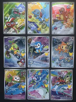 Pokemon TCG First Partners Series 1 Full Set Of 9 Black Star Promos - Image 1