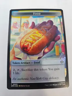 MTG -FOIL FOOD || ROBOT Double Sided Token - Marvel: Spider-Man - Image 1