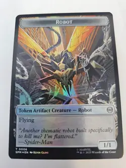 MTG -FOIL FOOD || ROBOT Double Sided Token - Marvel: Spider-Man - Image 2