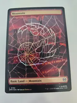 MTG - Mountain Full Art FOIL - Marvel: Spider-Man - Image 1