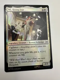 MJ, Rising Star - Foil U MTG Marvel's Spider-Man Eternal M/NM, English IN Hand - Image 1