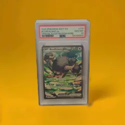 2025 POKEMON WHT EN-WHITE FLARE SIR BOUFFALANT EX PSA 10 (LOW POPðŸ®) - Image 1
