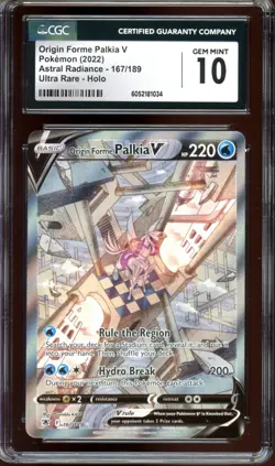 CGC 10 Origin Forme Palkia V Alt Art 167/189 Astral Radiance 2022 Pokemon - Image 1