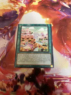 MISPRINT/MISCUT YUGIOH JUSH-EN023 YUMMYSMENT MINION - RARE 1st EDITION - Image 3