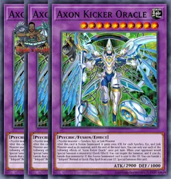 Yugioh! 3x Axon Kicker Oracle DOOD-EN036 Super Rare 1st Ed NM - Image 1