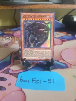 YuGiOh! TCG Dystopia the Despondent INOV-ENSE1 Limited Edition Super LP - Image 1