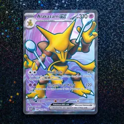 Alakazam ex 188/165 [Scarlet & Violet 151] NM Full Art Pokemon - Image 1