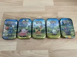 Pokemon Ascended Heroes Mini Tins 5x Complete Full Art Set - New Sealed - Image 2