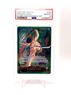 One Piece Luffy, Zoro, Nami Sequential Psa 10 - Learn Together Deck Set English - Image 2