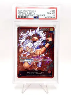 One Piece Luffy, Zoro, Nami Sequential Psa 10 - Learn Together Deck Set English - Image 4