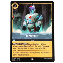 Gizmosuit Item Card - Common NonFoil - Disney Lorcana Into the Inklands #200/204 - Image 2