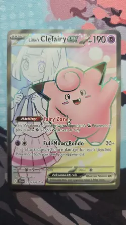 Pokemon TCG Lillie's Clefairy ex 173/159 Journey Together Ultra Rare Holo FA - Image 1