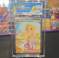 Pokemon TCG 2025 Mega Evolution Lillie's Determination 184/132 SIR Holo Ace 10 - Image 1