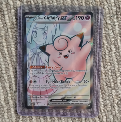 Pokemon TCG Lillie's Clefairy ex 173/159 SV09 Ultra Rare Full Art Holo EN - Image 1
