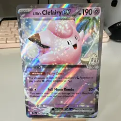 Pokemon TCG Lillie's Clefairy ex Sv09 Journey Together 056/159 DR Holo EN - Image 1