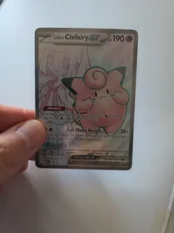 Pokemon TCG Lillie's Clefairy EX 195 Mint Black Star Promo Holo Card - Image 1