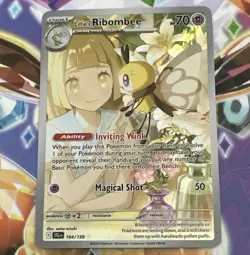 The Pokemon Company Pokemon TCG Lillie's Ribombee 164/159 SV09 IR Holo Full Art - Image 1