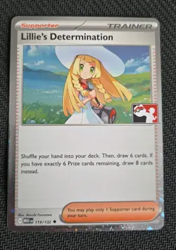 Pokemon TCG Lillie's Determination 119/132 Play Prize Cosmo Holo Stamped NM - Image 3