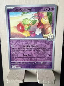 Pokemon TCG Journey Together Lillie's Comfey Reverse Holo Card 68/159 - Image 1
