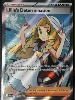 Pokemon TCG Lillie's Determination 169/132 Trainer Supporter Full Art Holo - Image 3