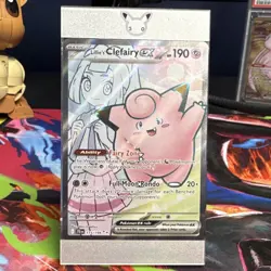 Pokemon TCG Lillie's Clefairy ex 173/159 Sv09 Ultra Rare Holo English - Image 1