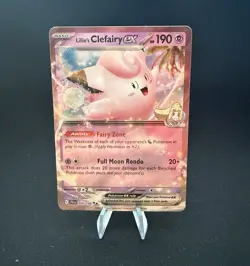 Pokemon TCG Lillie's Clefairy ex 056/159 SV09 Journey Together Holo 190HP - Image 1