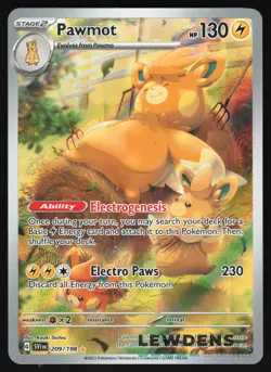 Pawmot - 209/198 - Illustration Rare - Scarlet & Violet Base - Pokemon Card 1 - Image 1
