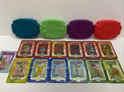 Vintage Taco Bell Digimon Metal Trading Cards Lot Of 13 With 4 Digivices - Image 1