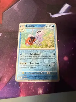 Pokemon TCG Seaking Scarlet Violet-151 Reverse Holo Uncommon Card 119/165 - Image 1