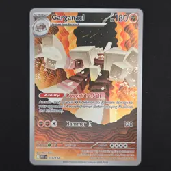 Pokemon TCG Card Garganacl 147/132 Mega Evolution Illustration Rare - NM - Image 1