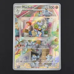 Pokemon TCG Card Machoke 177/165 S&V 151 Illustration Rare *English* - NM - Image 1
