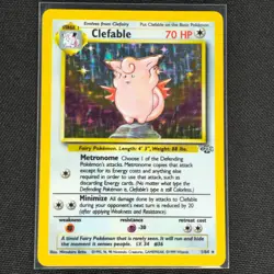 Clefable - 1/64 - Holo Rare - Jungle Set - Pokemon Card - MP - Image 1