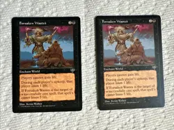 MTG Forsaken Wastes Mirage Rare Black Enchantment Near Mint NM - Image 1