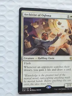 Archivist of Oghma , Regular, Magic the Gathering, MTG **NEW** - Image 3