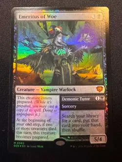 MTG Emeritus of Woe - Foil, NM-Mint, English Secrets of Strixhaven - Image 1