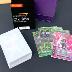 Box of 1000 BCW Spectrum Chroma Opaque White Back CCG Gaming Card Inner Sleeves 722626003196 - Image 3