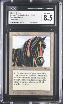 Ebony Horse Uncommon (2) Arabian Nights NM CGC 8.5 (9072) - Image 1