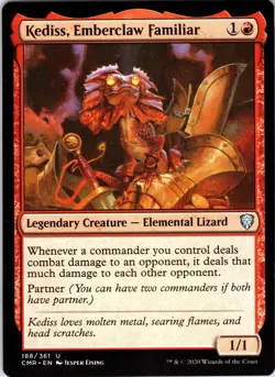Kediss, Emberclaw Familiar 188 Commander Legends Magic: The Gathering NM - Image 1