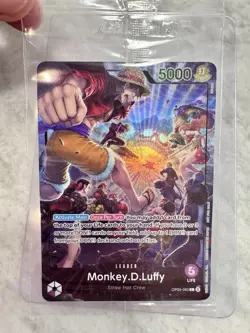 Monkey D Luffy PSA Magazine Promo OP05-060 Sealed One Piece Card MINT - Image 1
