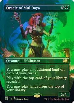 MTG FOIL Oracle of Mul Daya Borderless - Double Masters 2022 #370 - Image 1