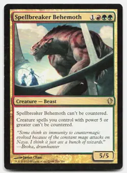 Spellbreaker Behemoth 216 Rare Commander 2013 Magic: The Gathering LP - Image 1
