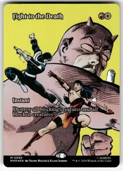 Fight to the Death (FOIL) 90 Marvel Universe Eternal-Legal MTG NM - Image 1