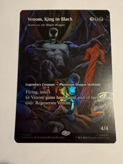 Venom, King in Black FOIL Blight Dragon (Borderless) Marvel Never Played - Image 1