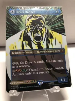 Bruce Banner The Incredible Hulk (0390) - Foil - Borderless MTG M NM - Image 1